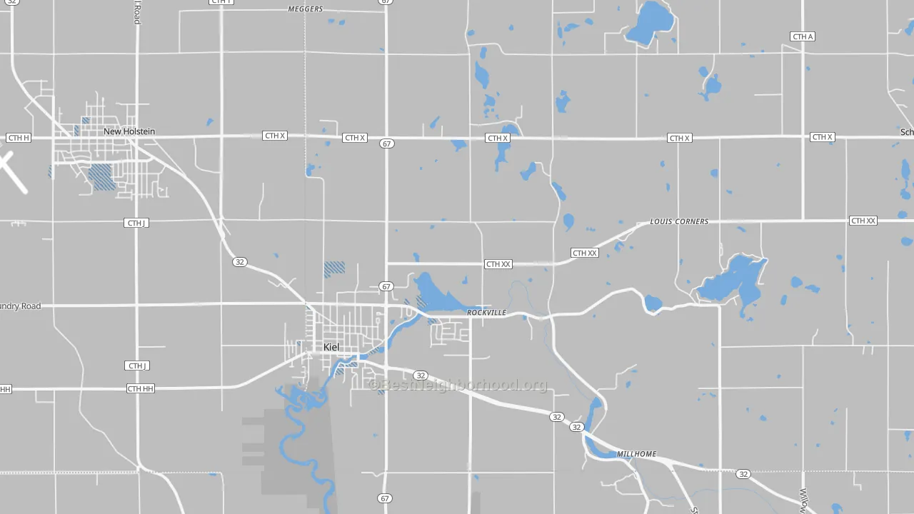 Transit Grade map of 53042, WI