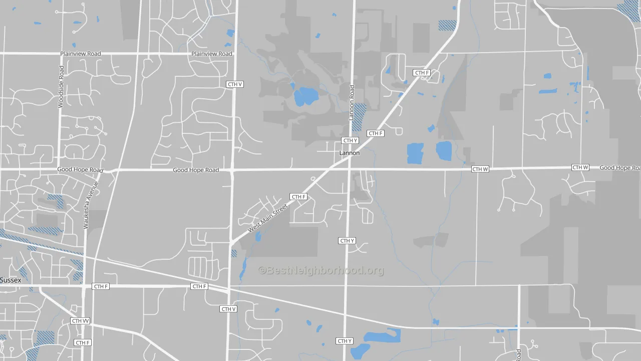 Transit Grade map of 53046, WI