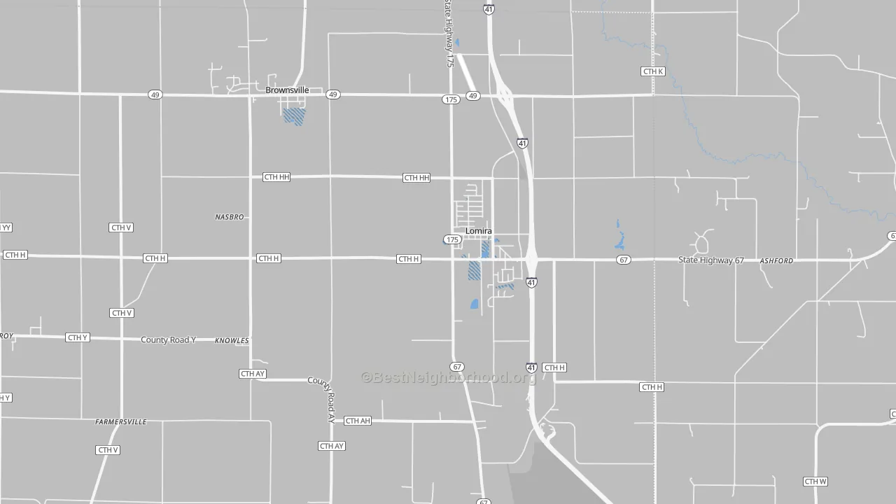 Transit Grade map of 53048, WI