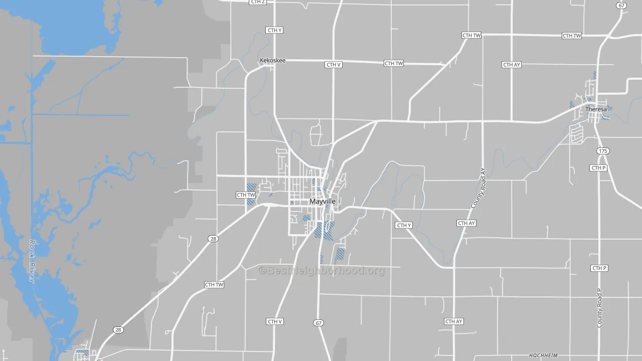 Transit Grade map of 53050, WI