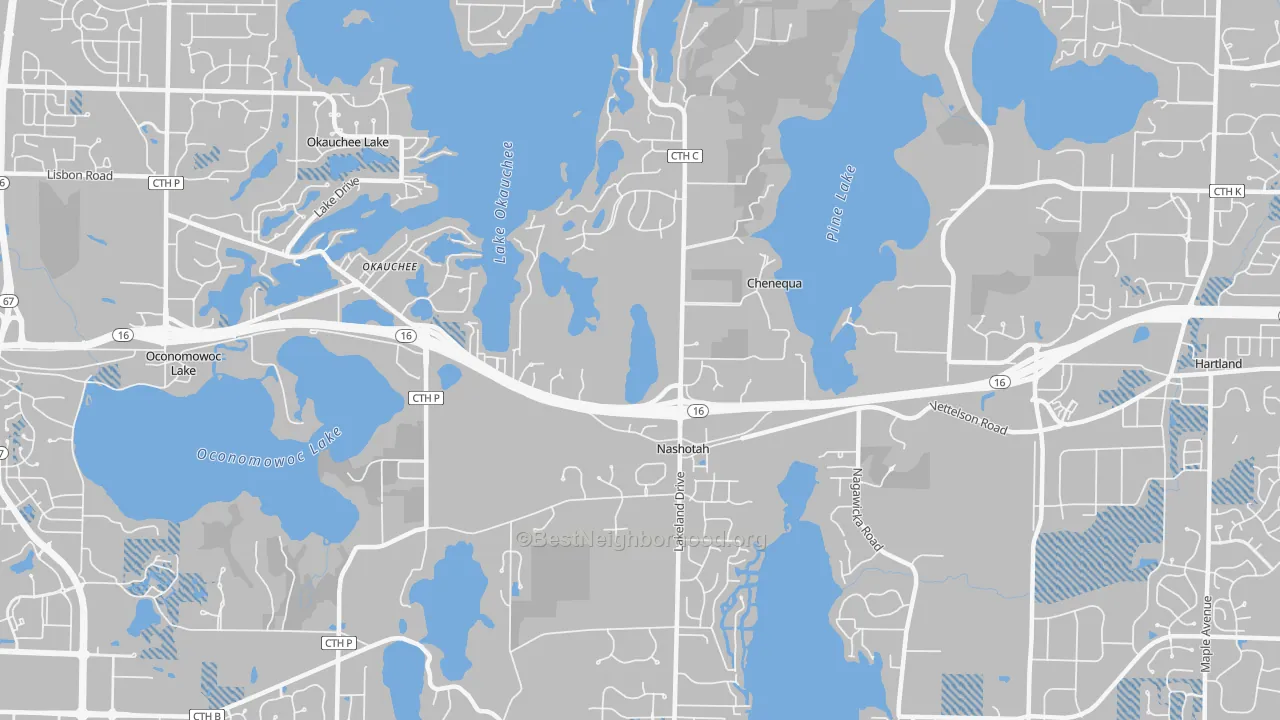 Transit Grade map of 53058, WI