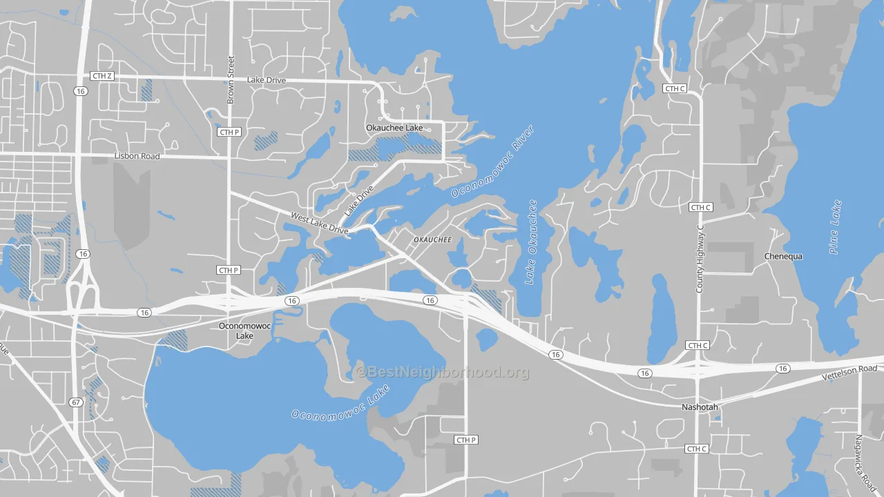 Transit Grade map of 53069, WI
