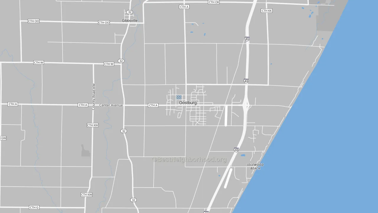 Transit Grade map of 53070, WI