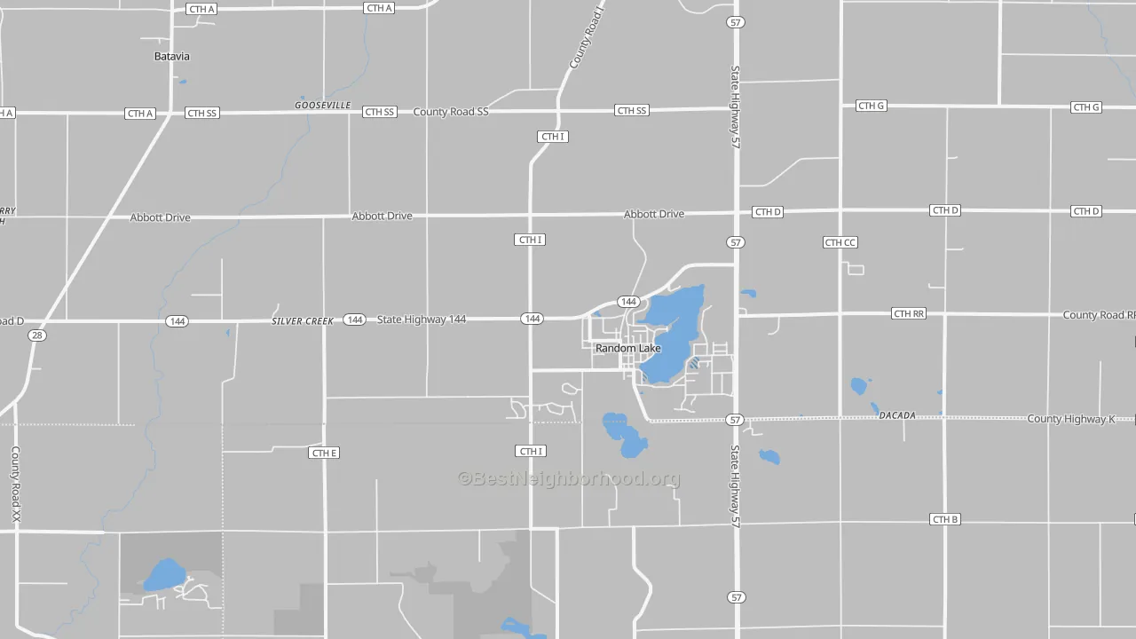 Transit Grade map of 53075, WI