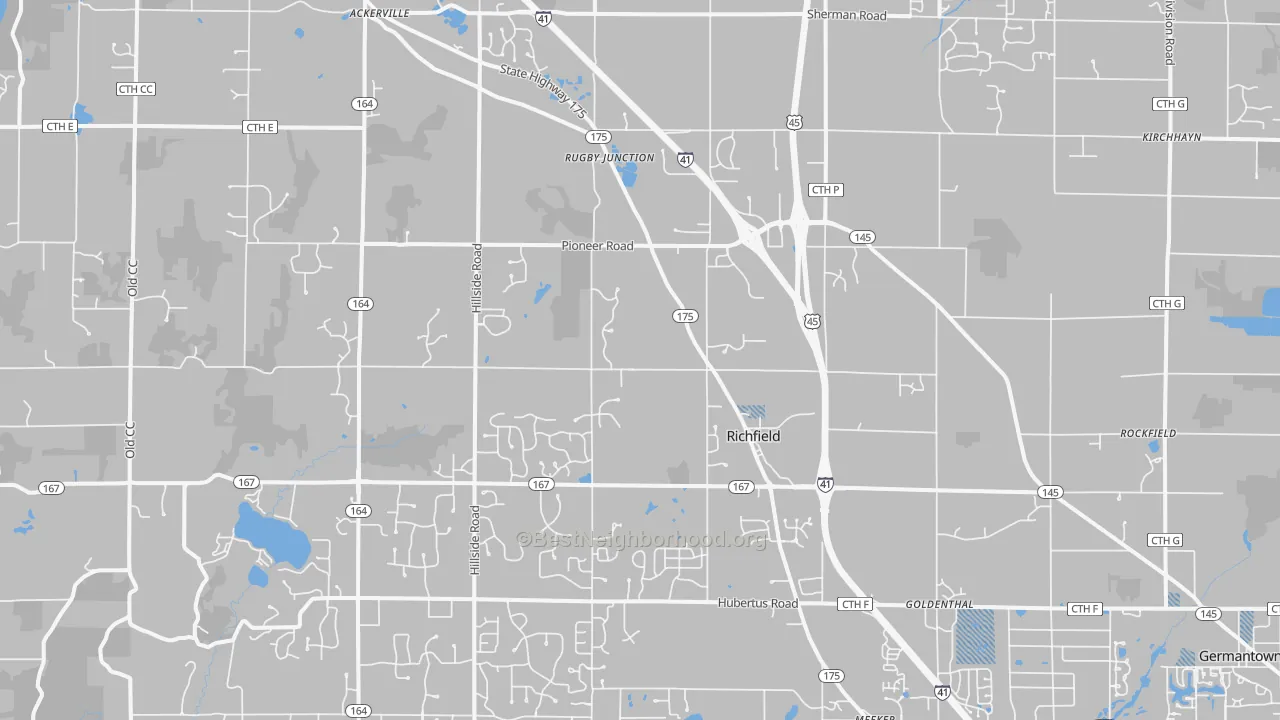 Transit Grade map of 53076, WI