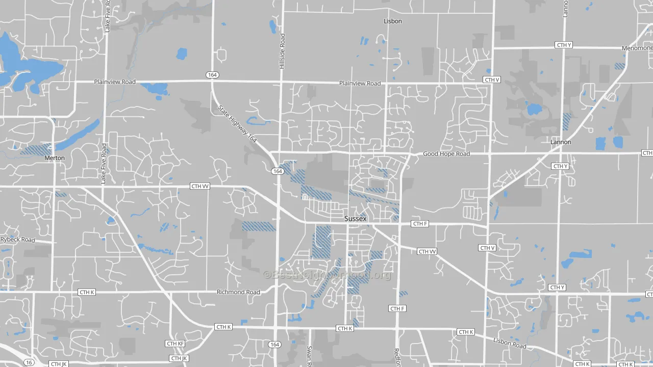 Transit Grade map of 53089, WI