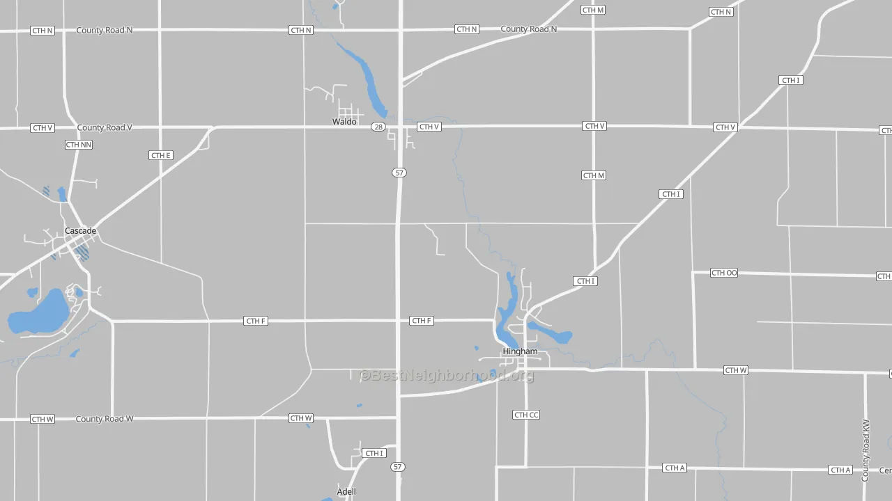 Transit Grade map of 53093, WI