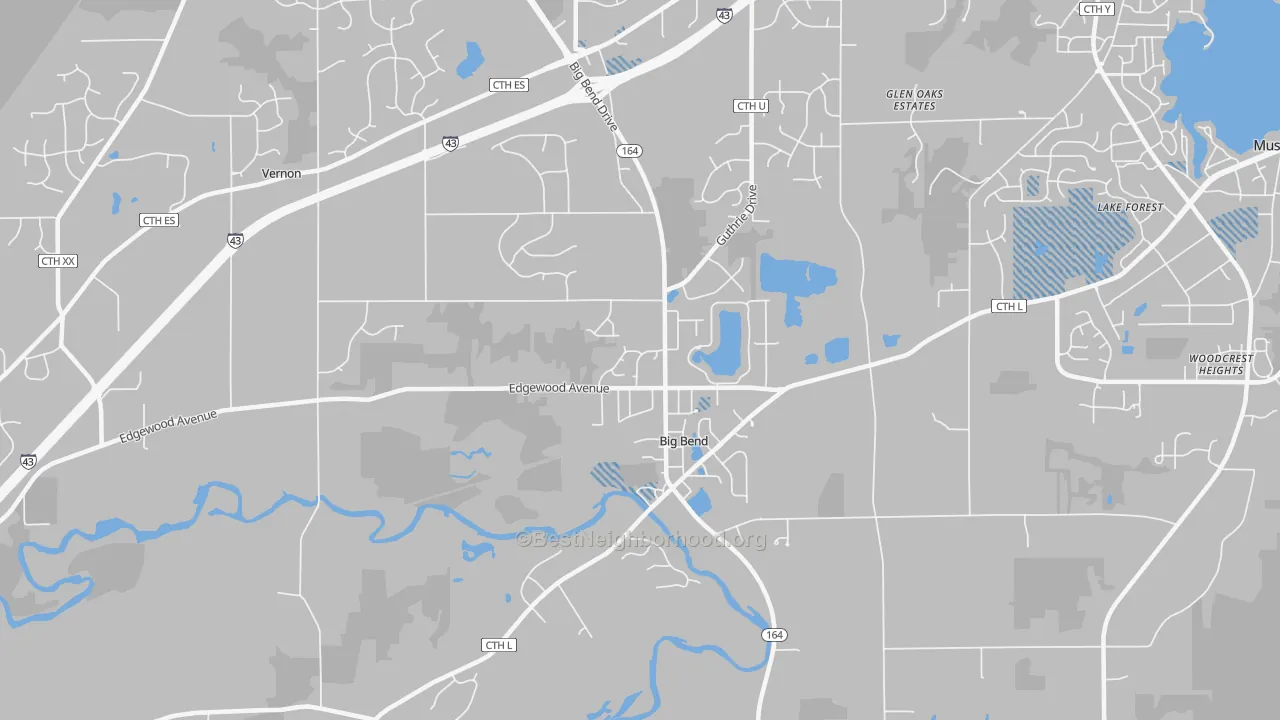 Transit Grade map of 53103, WI