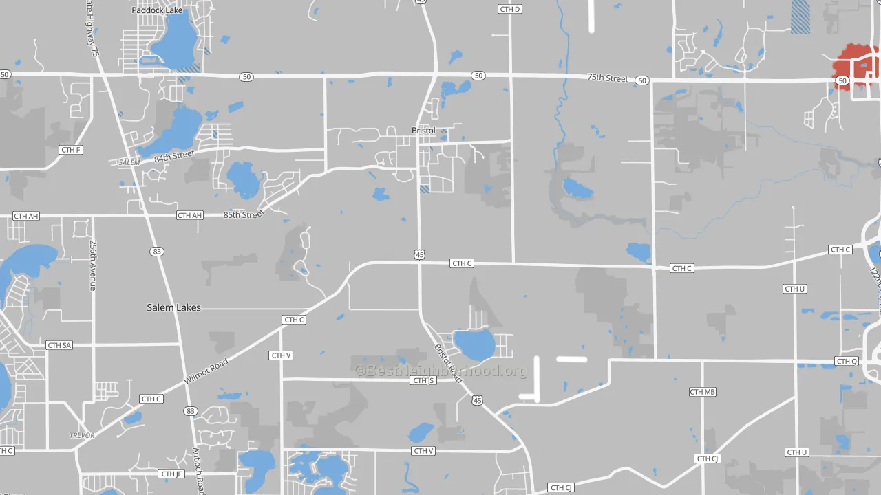 Transit Grade map of 53104, WI