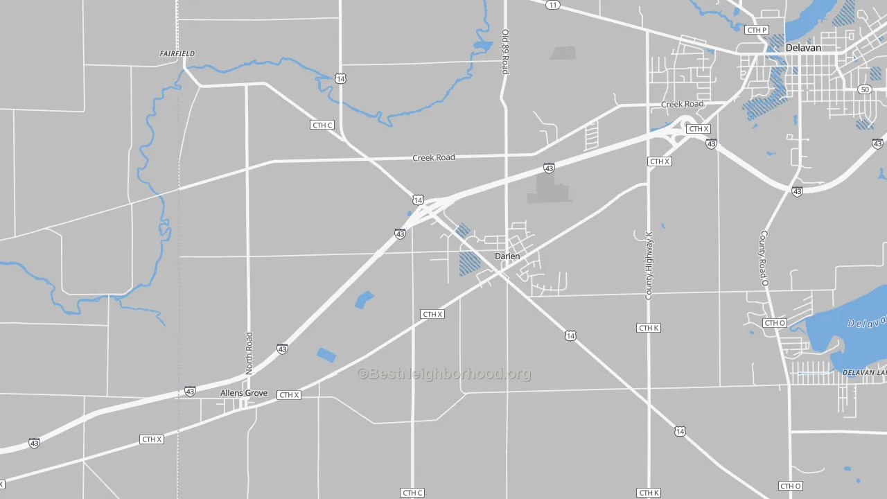 Transit Grade map of 53114, WI