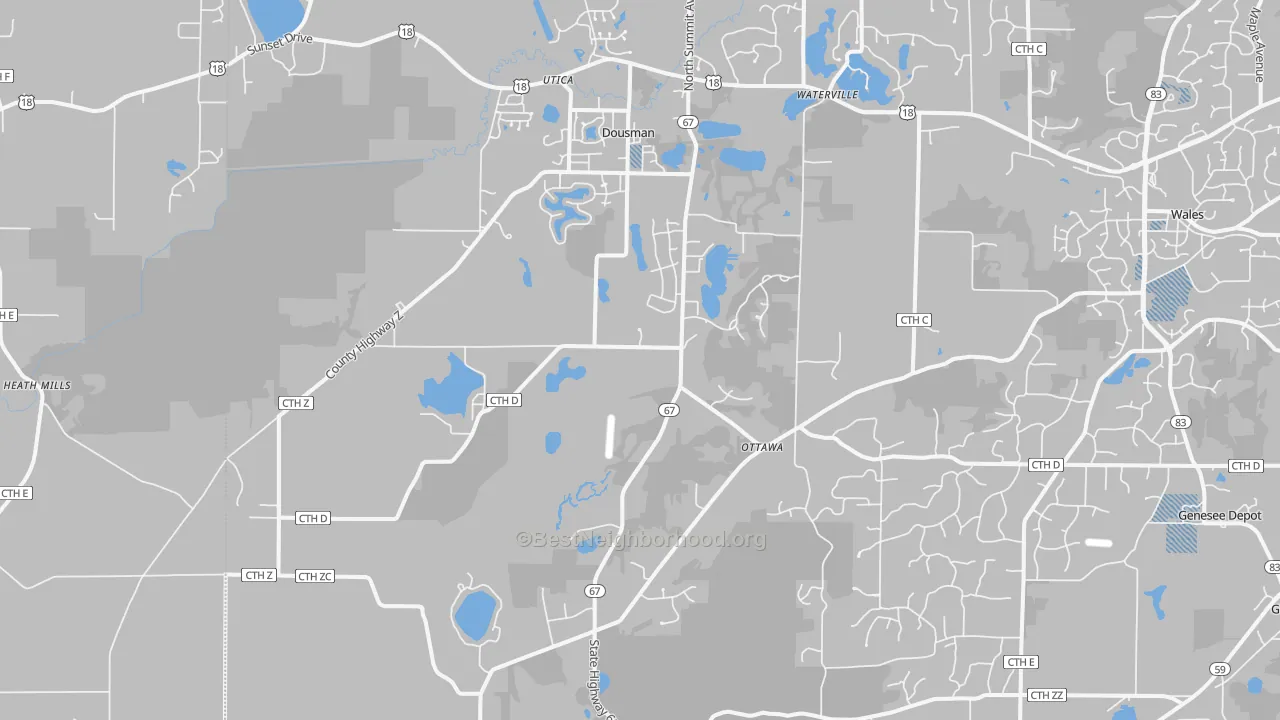 Transit Grade map of 53118, WI