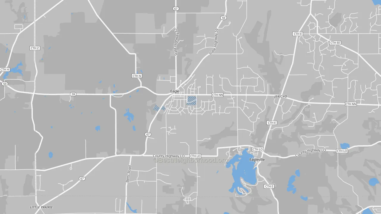 Transit Grade map of 53119, WI