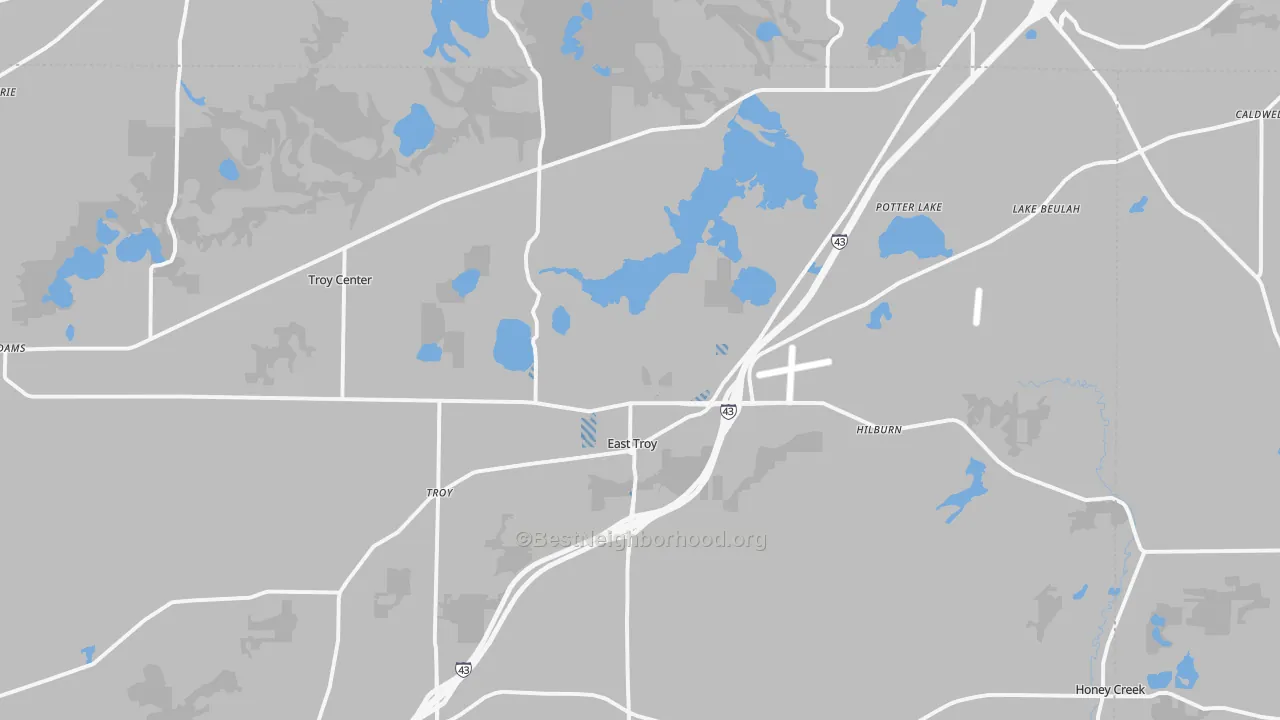 Transit Grade map of 53120, WI