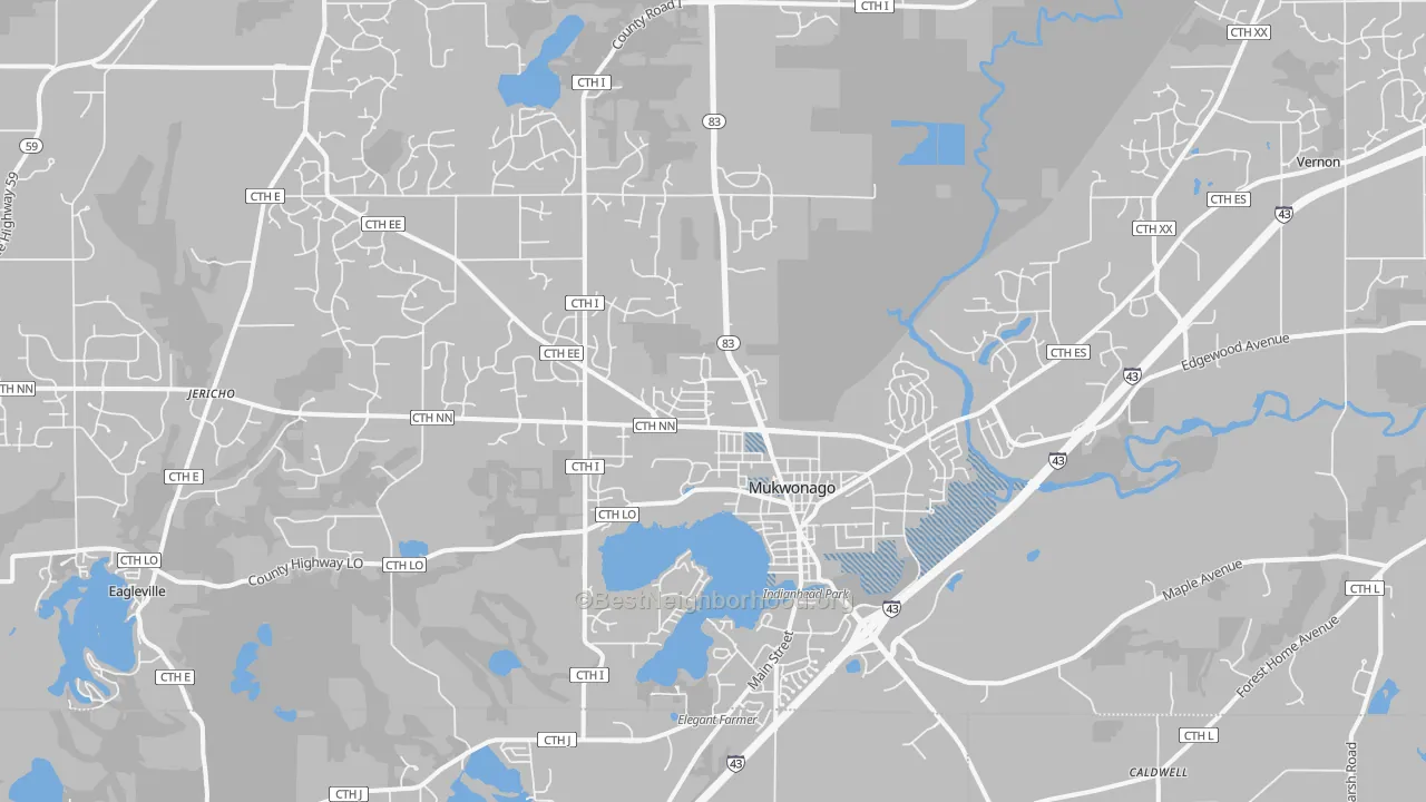 Transit Grade map of 53149, WI