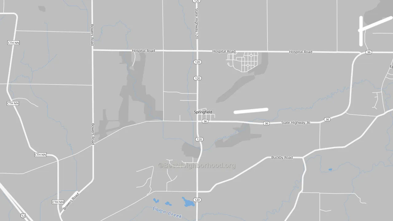 Transit Grade map of 53176, WI