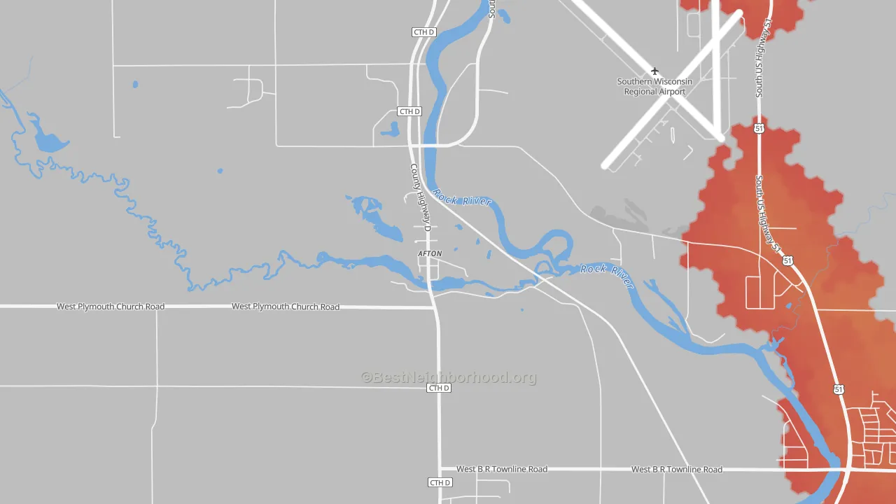 Transit Grade map of 53501, WI