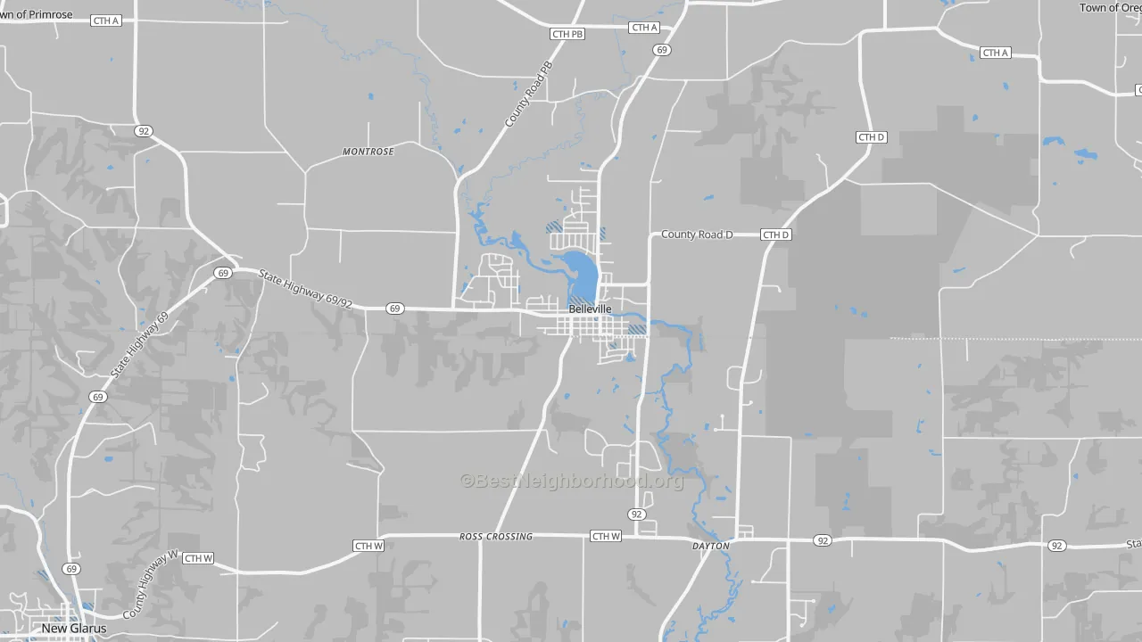 Transit Grade map of 53508, WI