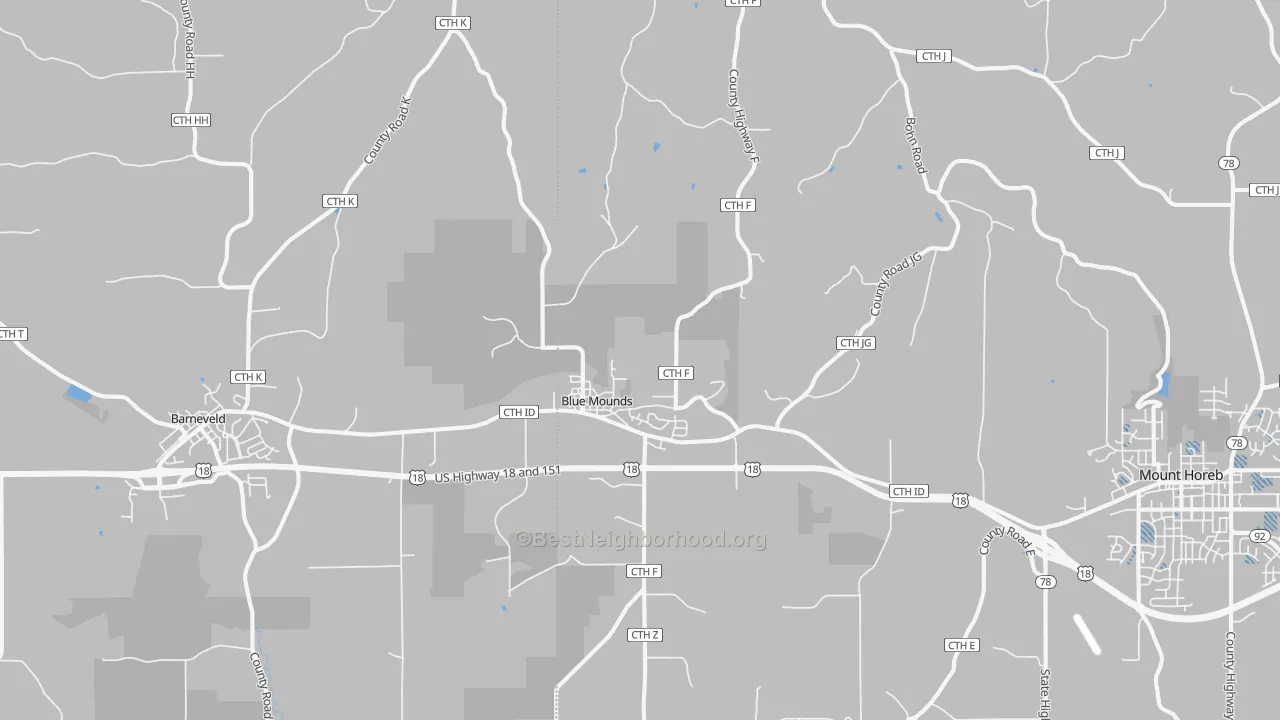 Transit Grade map of 53517, WI