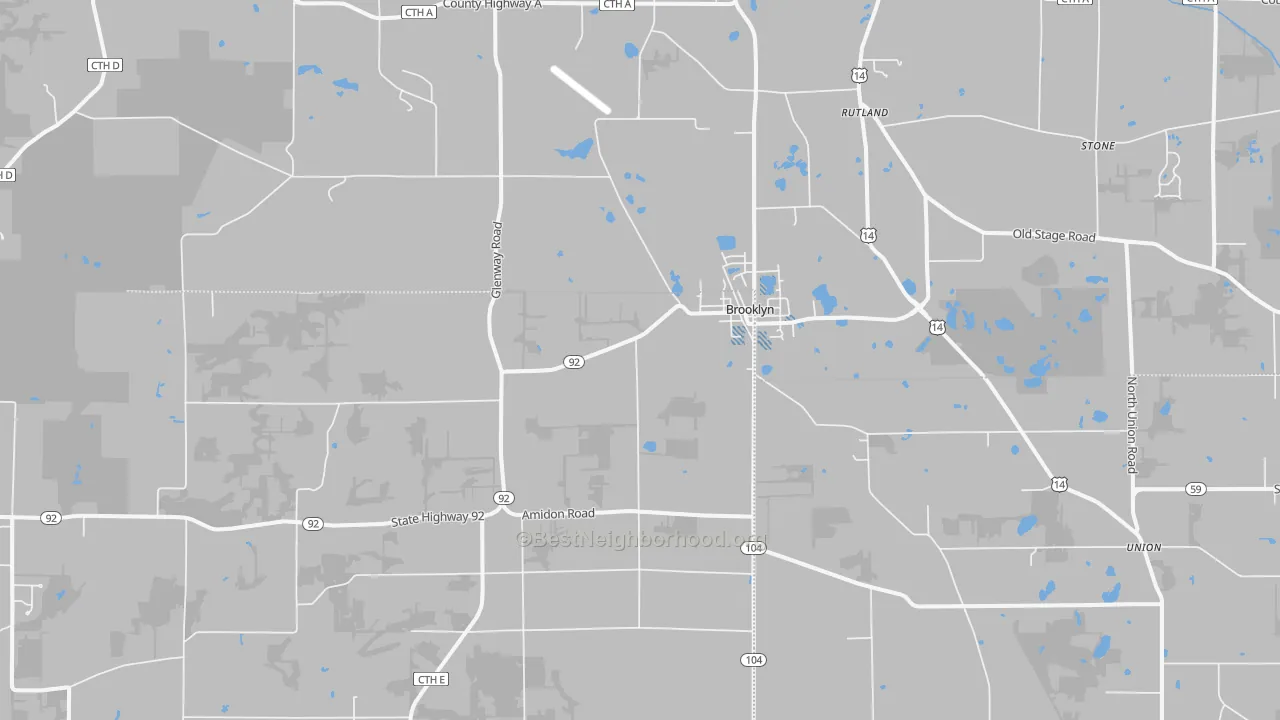 Transit Grade map of 53521, WI