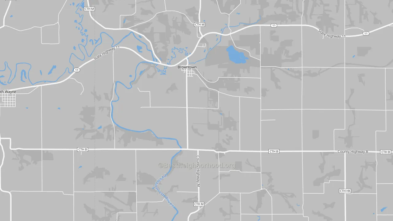 Transit Grade map of 53522, WI