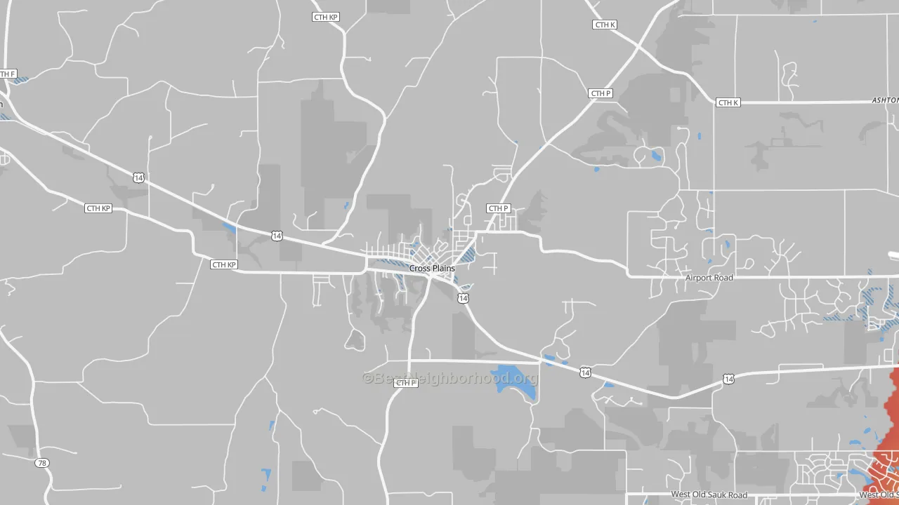 Transit Grade map of 53528, WI
