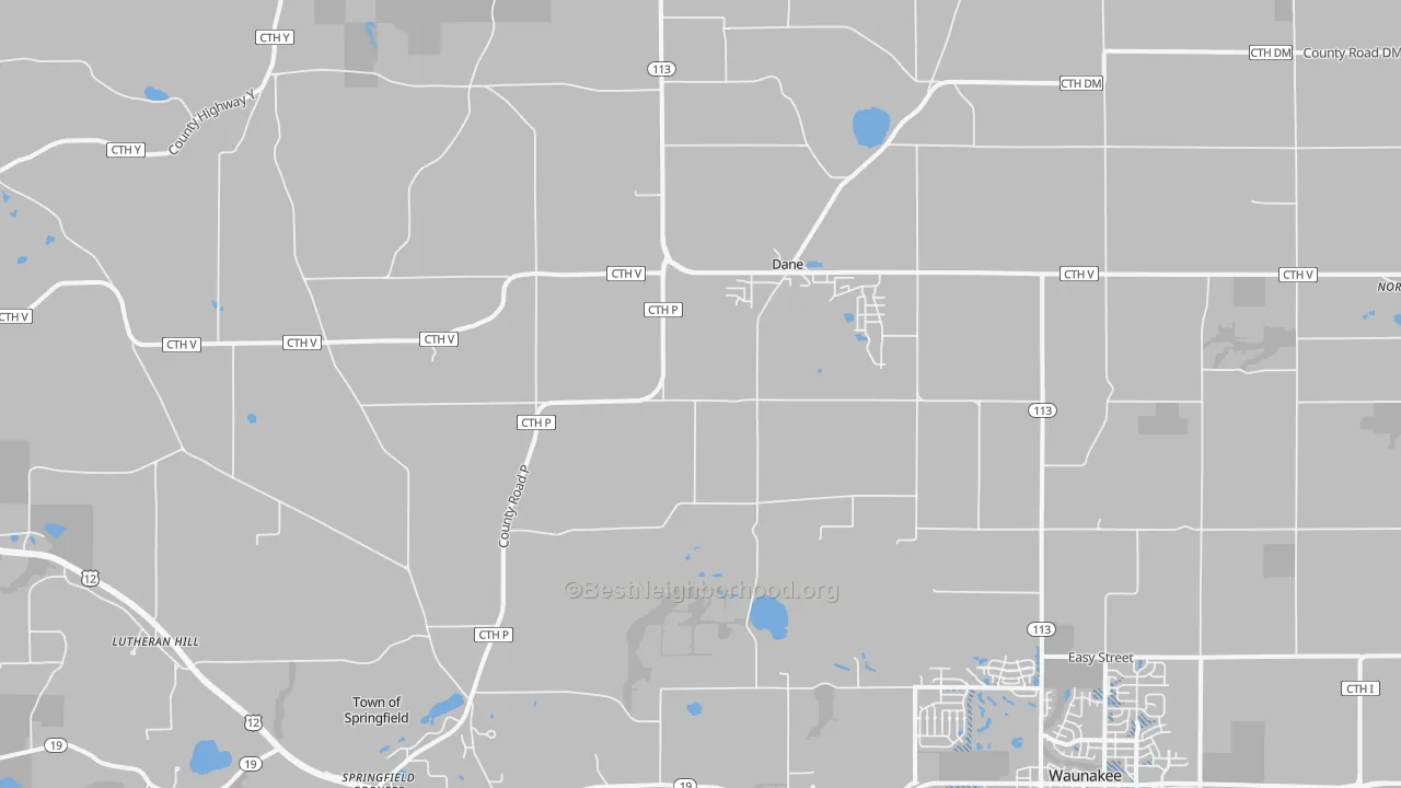 Transit Grade map of 53529, WI