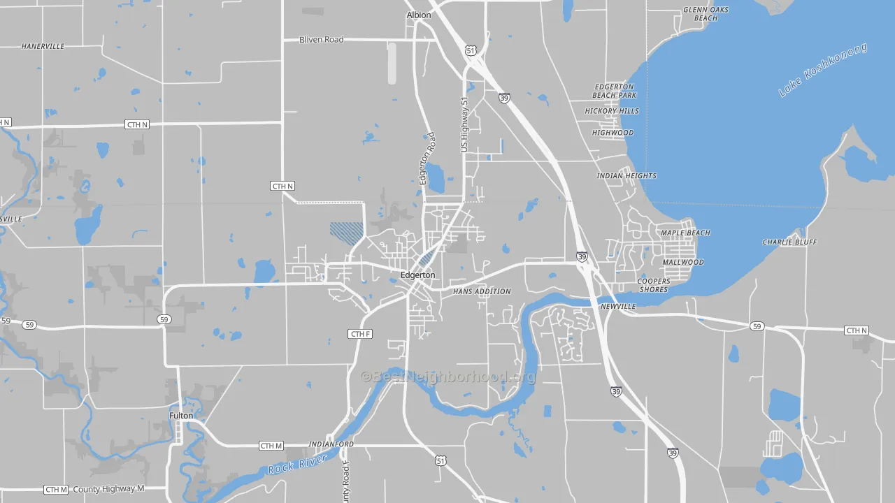 Transit Grade map of 53534, WI