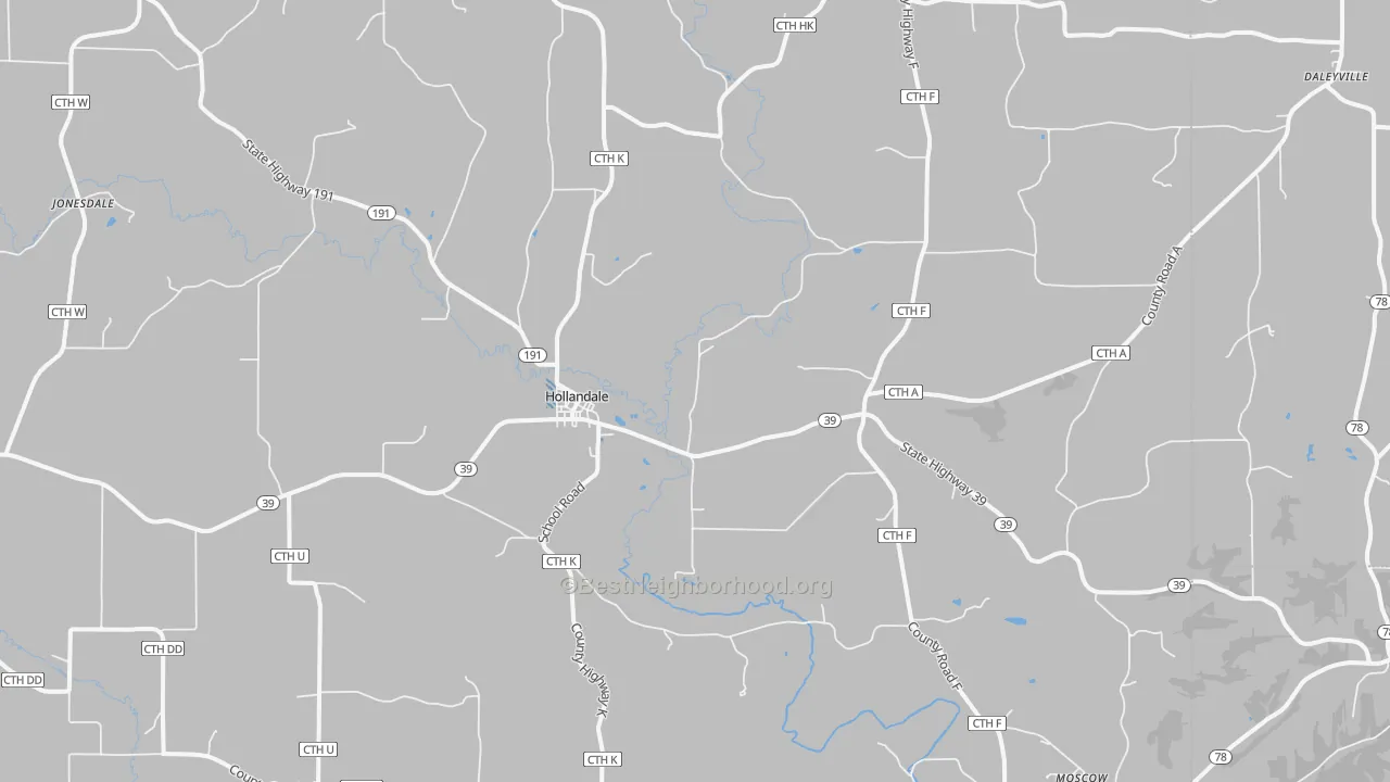 Transit Grade map of 53544, WI
