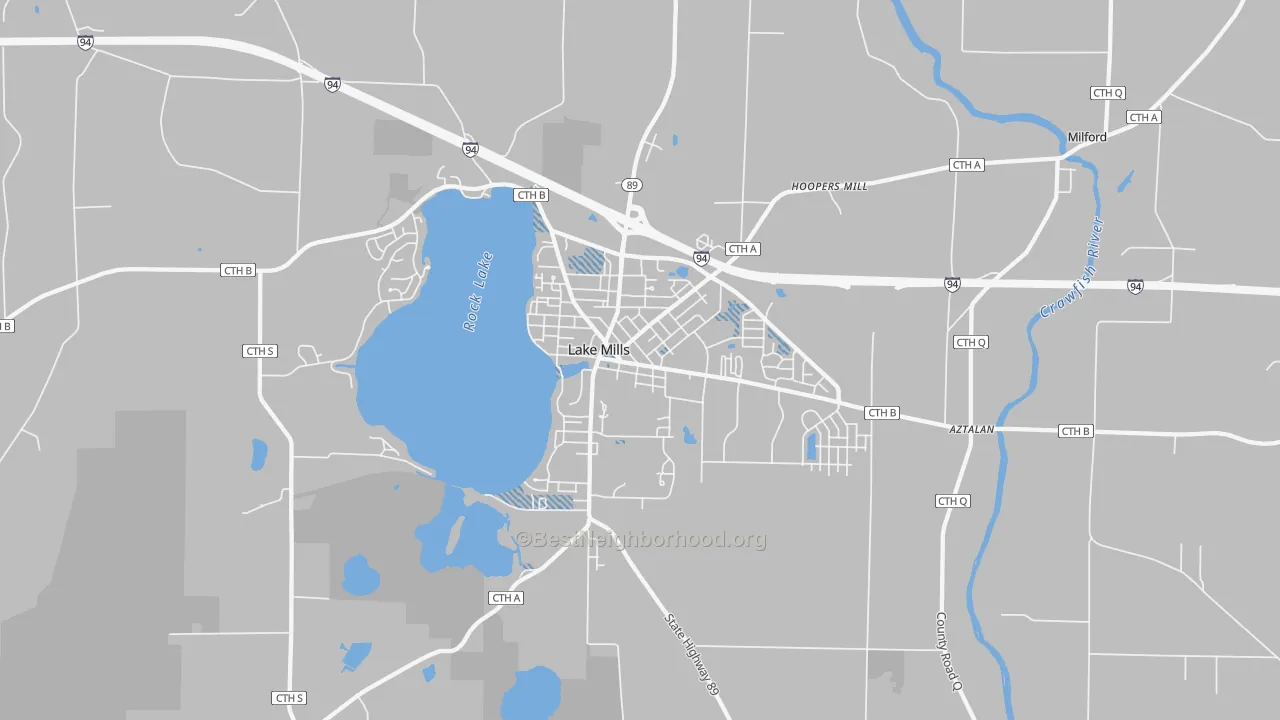Transit Grade map of 53551, WI