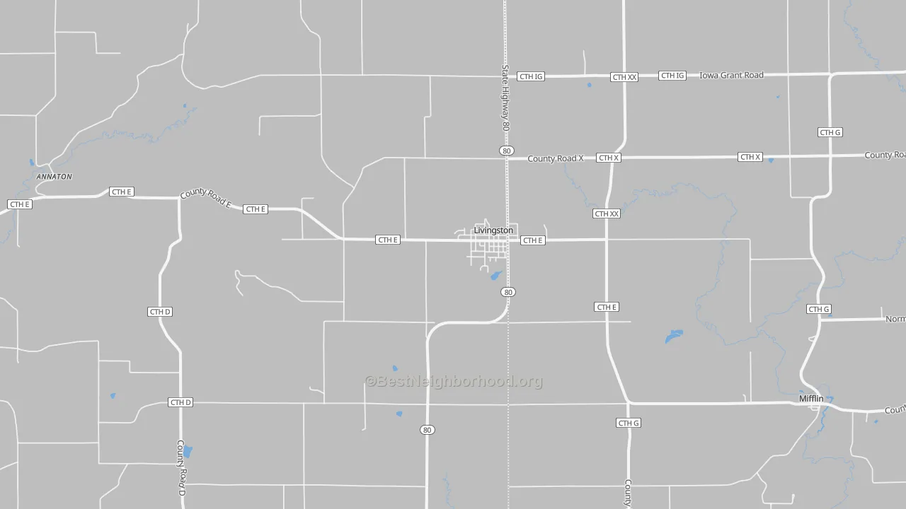 Transit Grade map of 53554, WI