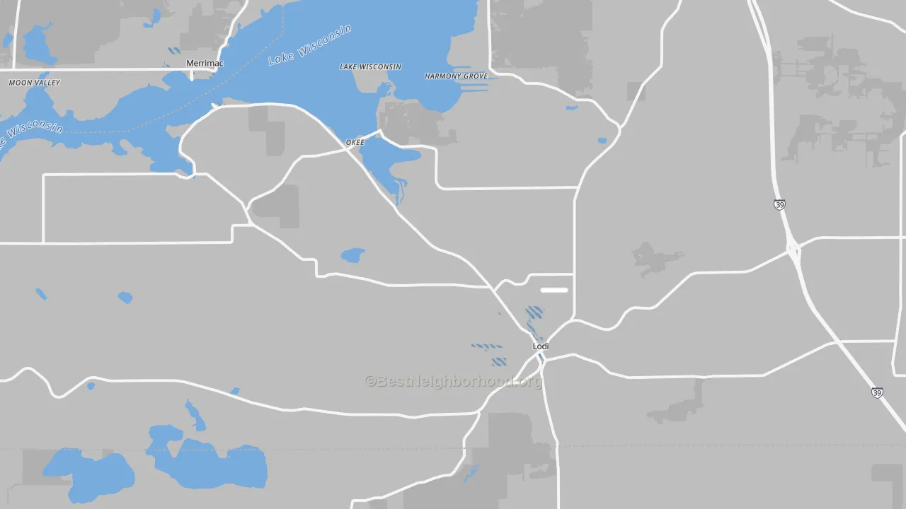 Transit Grade map of 53555, WI