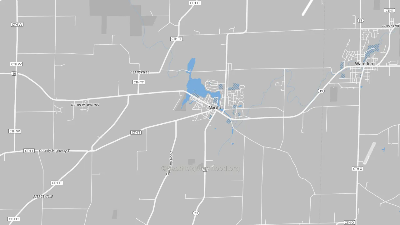 Transit Grade map of 53559, WI