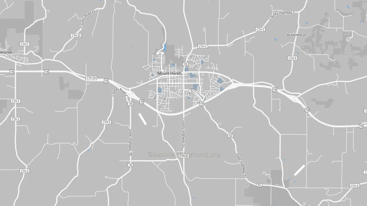 Transit Grade map of 53572, WI