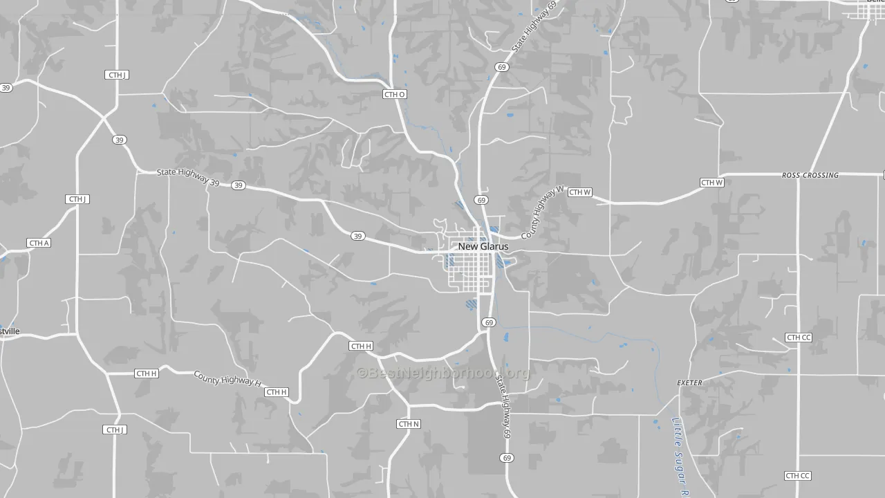 Transit Grade map of 53574, WI