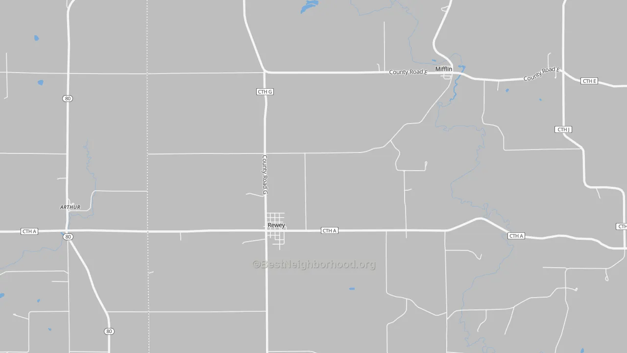 Transit Grade map of 53580, WI