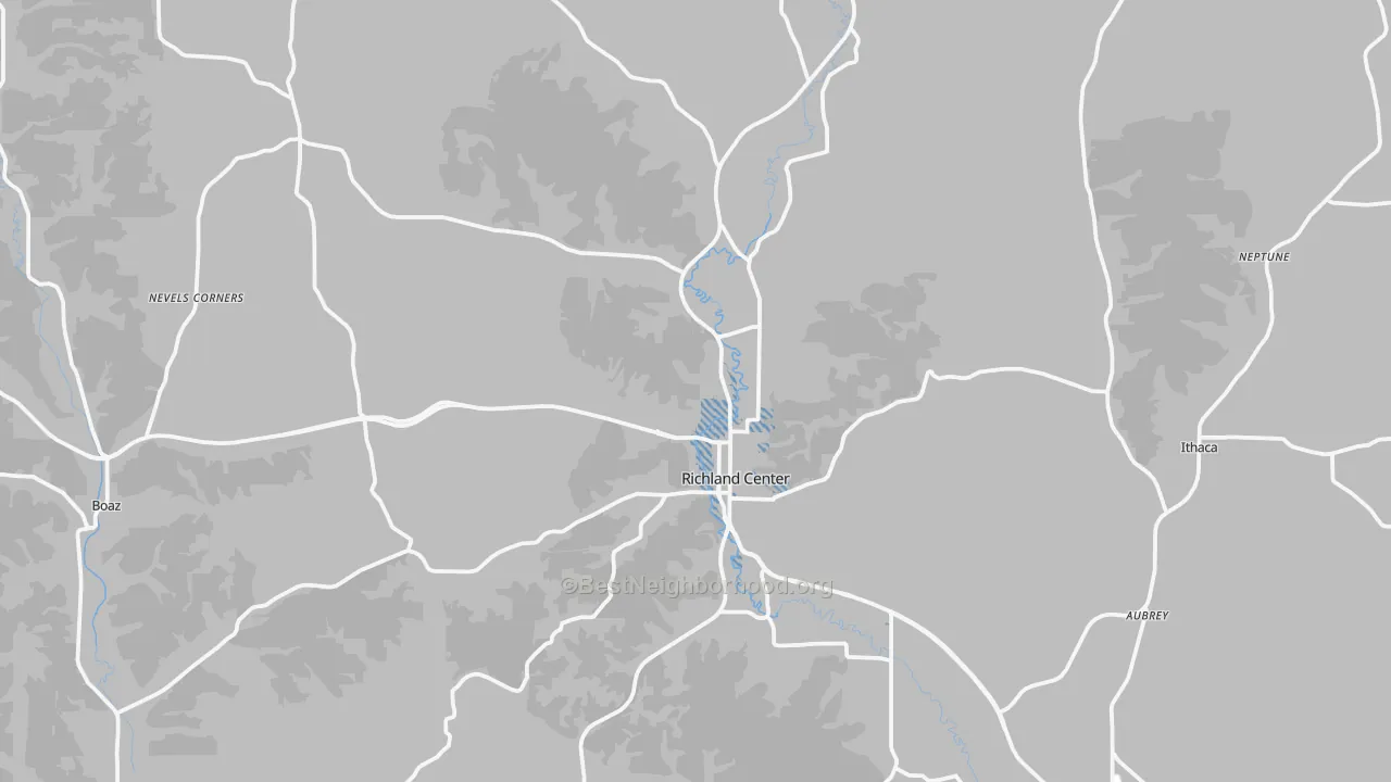 Transit Grade map of 53581, WI