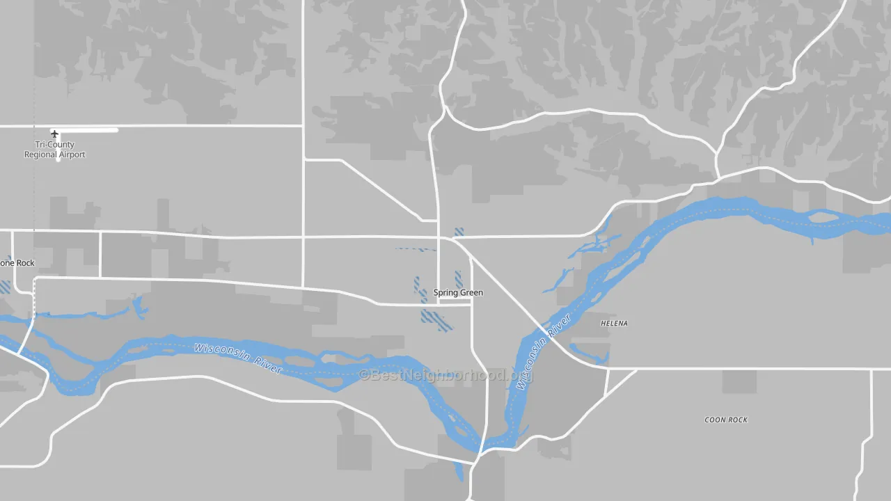 Transit Grade map of 53588, WI