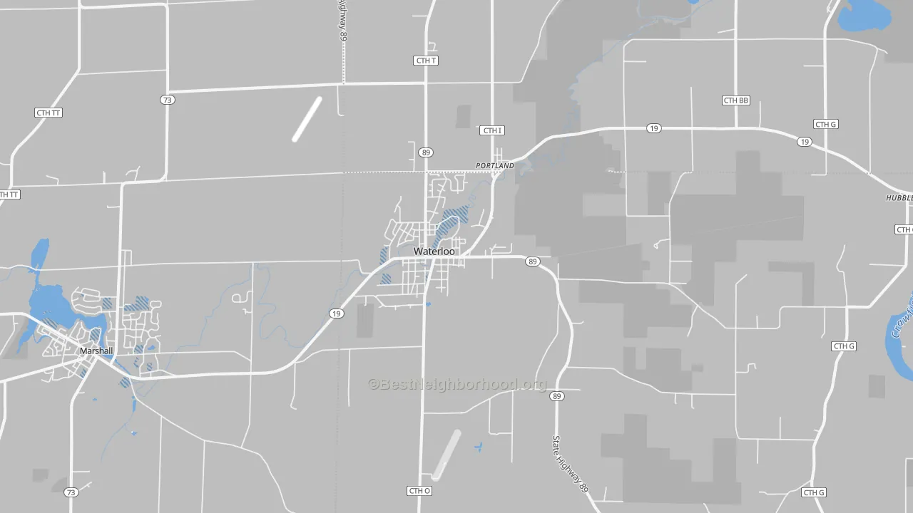Transit Grade map of 53594, WI