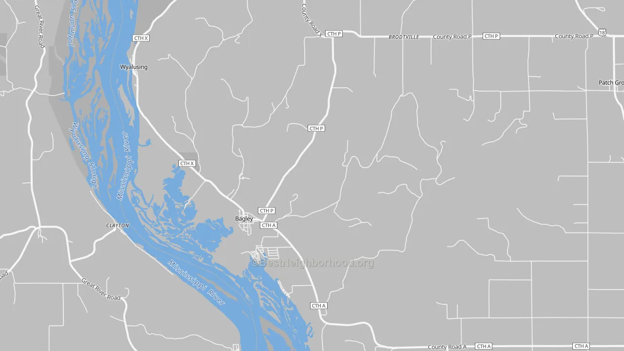 Transit Grade map of 53801, WI