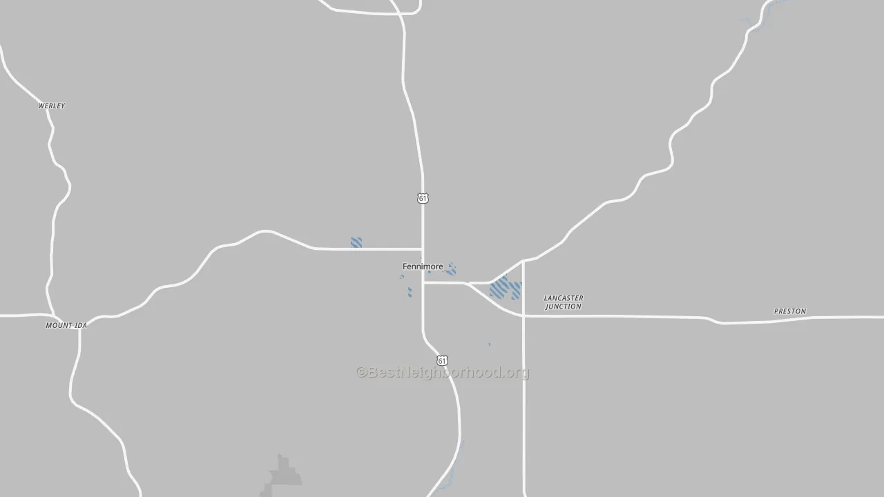 Transit Grade map of 53809, WI