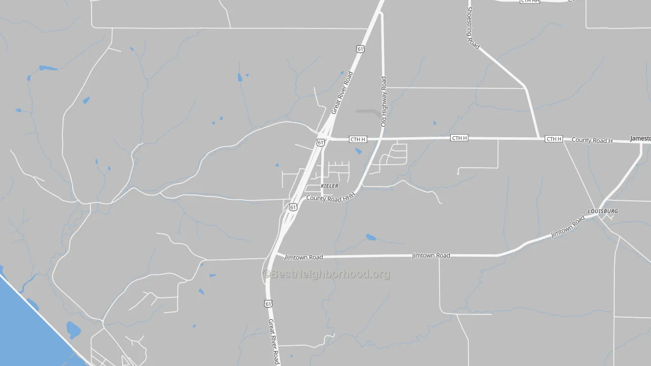 Transit Grade map of 53812, WI