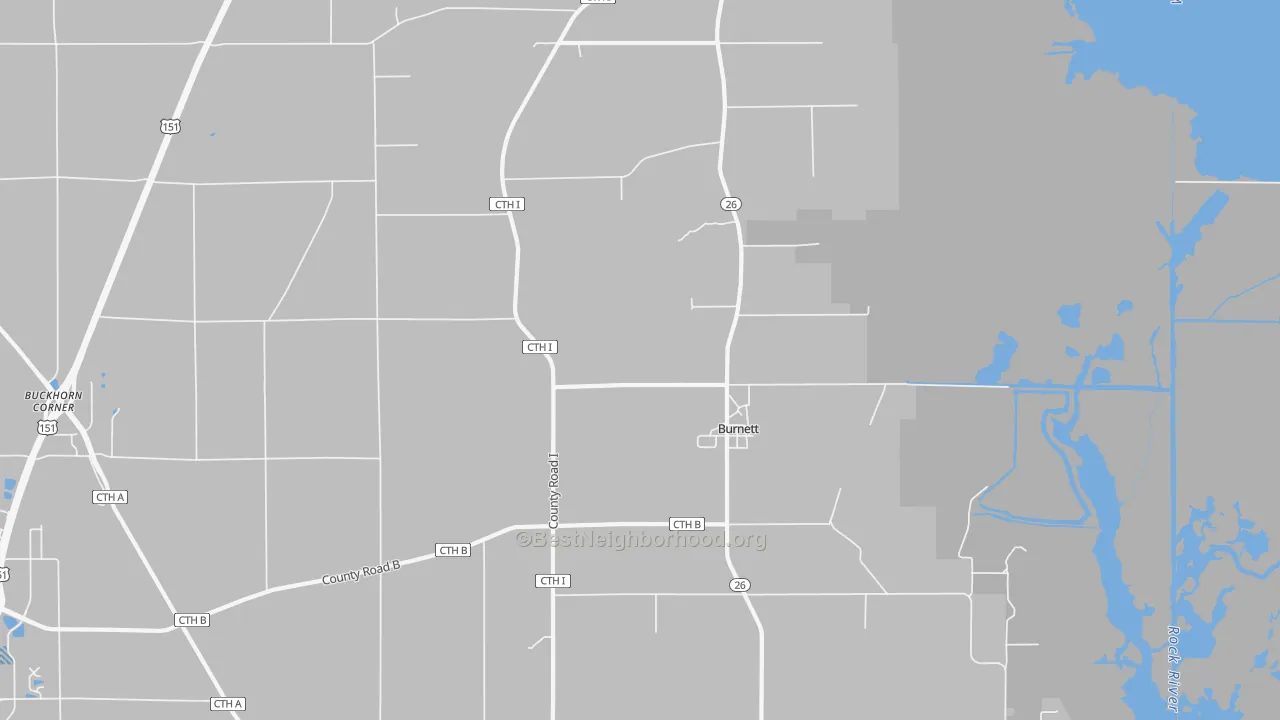 Transit Grade map of 53922, WI