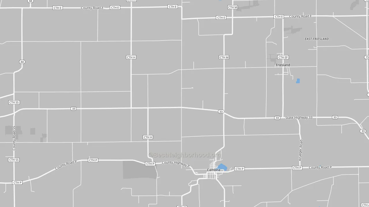 Transit Grade map of 53923, WI