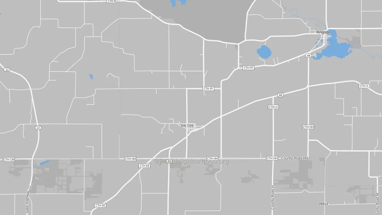 Transit Grade map of 53926, WI