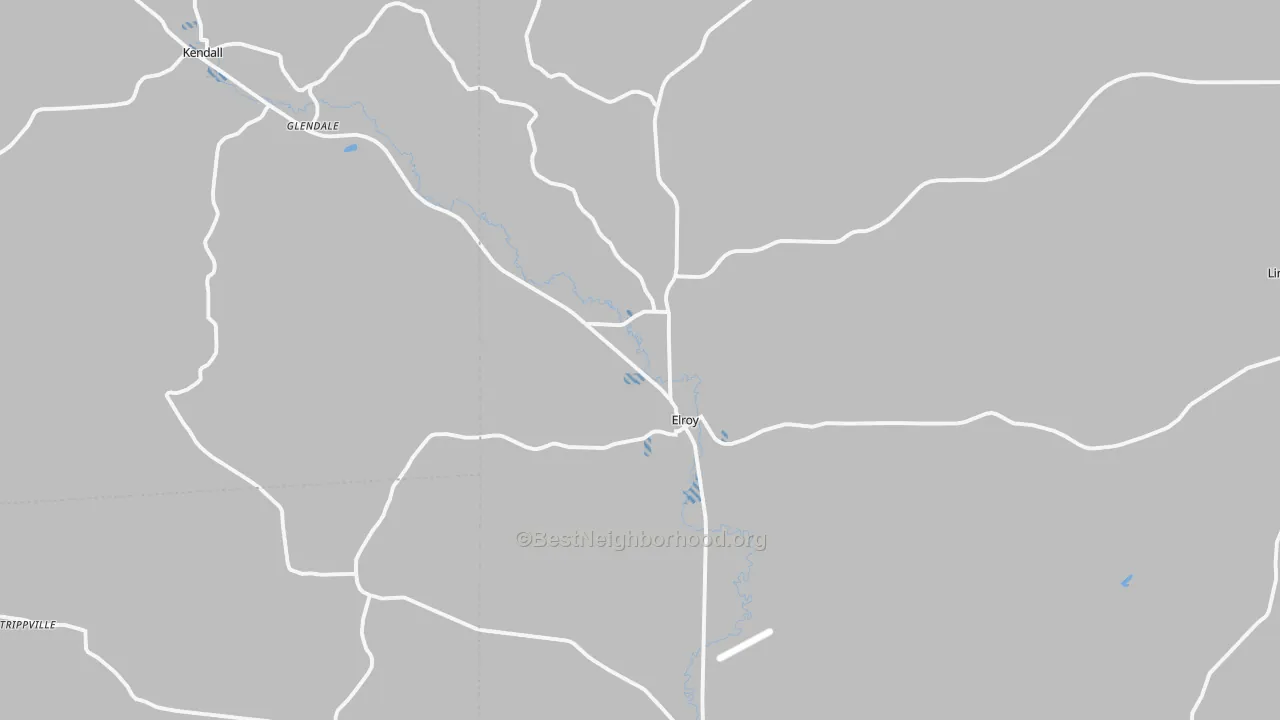 Transit Grade map of 53929, WI