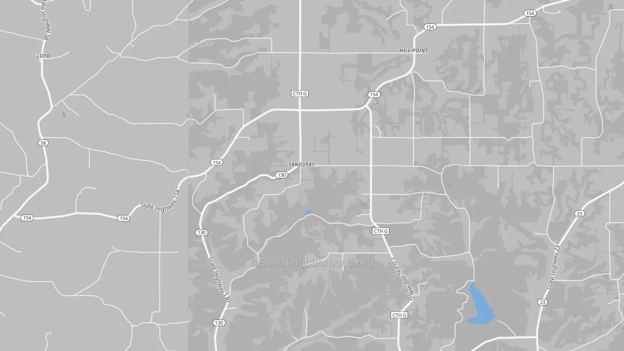 Transit Grade map of 53937, WI