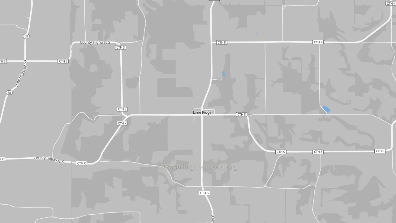 Transit Grade map of 53942, WI