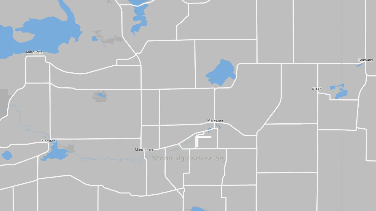 Transit Grade map of 53946, WI