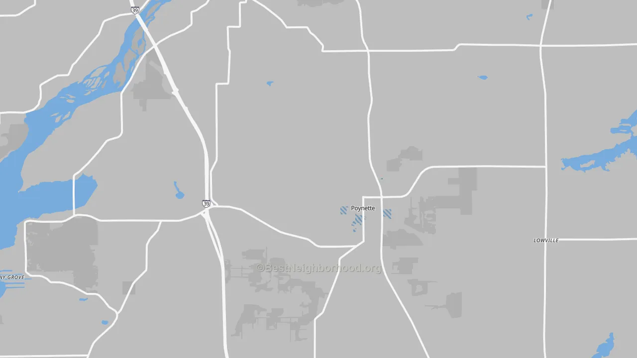 Transit Grade map of 53955, WI