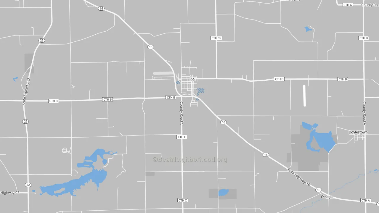 Transit Grade map of 53960, WI